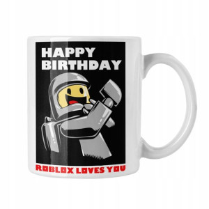 Kubek Man Face Roblox BIały 330ml
