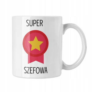 Kubek Super Szefowa Prezent, Kudek Do Pracy Smiesz