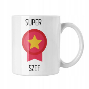 Kubek Super Szef Prezent, Kubek Do Pracy Smieszny