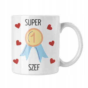 Kubek Super Szef Prezent, Kubek Do Pracy Smieszny