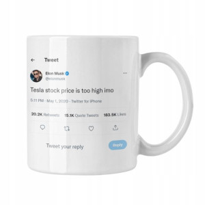 Kubek Cytat Elon Musk Tweet Prezent Fana