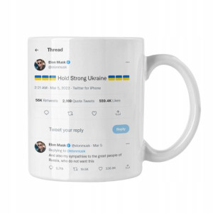 Kubek Cytat Elon Musk Tweet Ukraina Putin