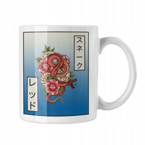 Kubek Japonia Styl Japoński Samurai Sakura Hokusai