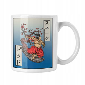 Kubek Japonia Styl Japoński Samurai Sakura Hokusai