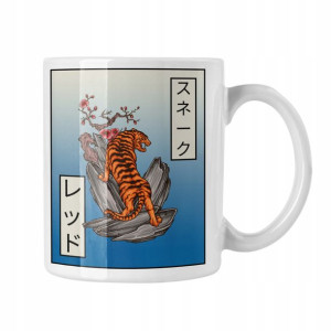 Kubek Japonia Styl Japoński Samurai Sakura Hokusai