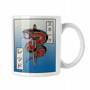 Kubek Japonia Styl Japoński Samurai Sakura Hokusai