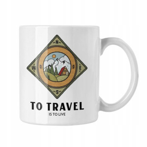 Kubek To Travel Is To Live Prezent Dla Podróżnika