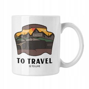 Kubek To Travel Is To Live Prezent Dla Podróżnika