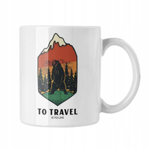 Kubek To Travel Is To Live Prezent Dla Podróżnika