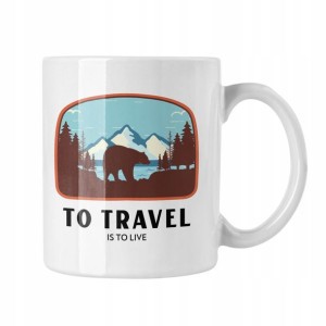 Kubek To Travel Is To Live Prezent Dla Podróżnika