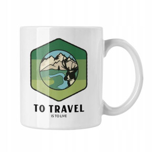 Kubek To Travel Is To Live Prezent Dla Podróżnika
