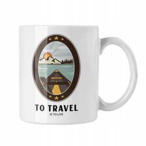 Kubek To Travel Is To Live Prezent Dla Podróżnika