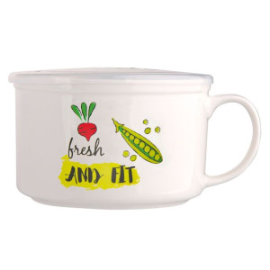 Lunch Box Z Uchem Nbc 680 Ml Z Pokrywką Hermetyczną Fresh And Fit