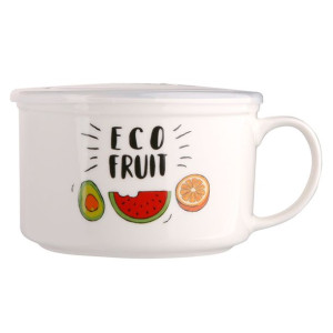 Lunch Box Z Uchem Nbc 680 Ml Z Pokrywką Hermetyczną Eco Fruit