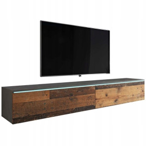 Szeroka szafka 180cm industrialna pod TV do salonu