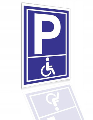 Tabliczka Parking Prywatny Dla Inwalidów Pcv 32x21