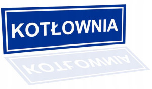 Tabliczka Tablica Na Drzwi Kotłownia Bhp 32x10,5