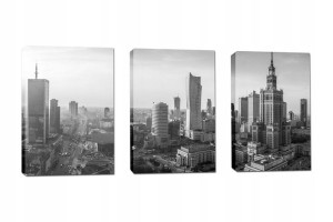 Obraz 120x60 Komplet 3el Polska Warszawa