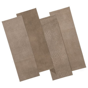 WallArt Skórzane panele ścienne Stubbs, przydymione taupe, 16 szt.