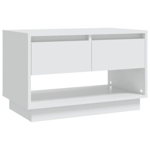 Szafka pod TV, biała, 70x41x44 cm, płyta wiórowa