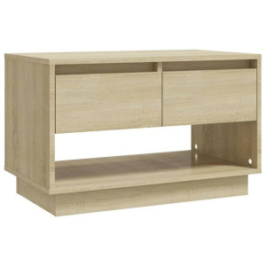 Szafka pod TV, dąb sonoma, 70x41x44 cm, płyta wiórowa