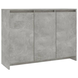 Szafka, szarość betonu, 102x33x75 cm, płyta wiórowa