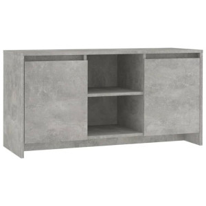 Szafka pod telewizor, szarość betonu, 102x37,5x52,5 cm, płyta