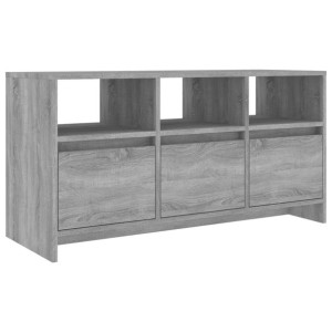 Szafka pod telewizor, szary dąb sonoma, 102x37,5x52,5 cm, płyta