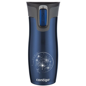 Kubek termiczny Contigo West Loop "Bliźnięta" 470 ml - granatowy mat