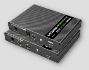 Techly 361629 KVM Extender HDMI/USB po skrętce Cat