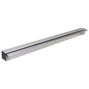 Wodospad z oświetleniem LED do basenu, stal nierdzewna, 110 cm