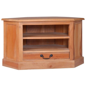 Narożna szafka pod TV, 80x40x49 cm, lite drewno mahoniowe