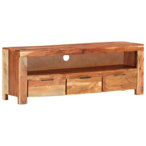 Szafka pod telewizor, 110x30x40 cm, lite drewno akacjowe