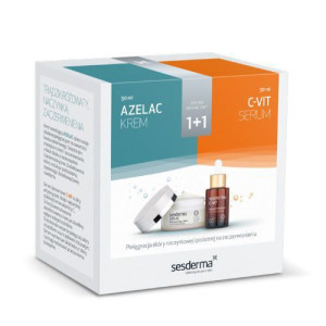 Sesderma Azelac Krem 50 + C-vit Serum 30 Zestaw