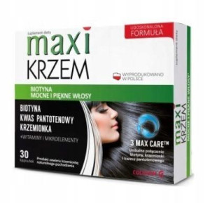 Colfarm Maxi Krzem Włosy Paznokcie Biotyna Jod 30