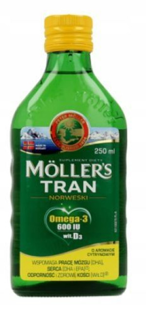 Moller's Tran Norweski Cytrynowy Mollers 250ml