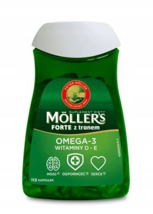 Mollers Forte Z Tranem Norweski Omega-3 Tran 112