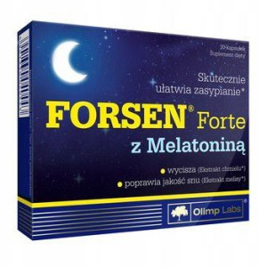 Olimp Forsen Forte Z Melatoniną Wycisza Zasypianie
