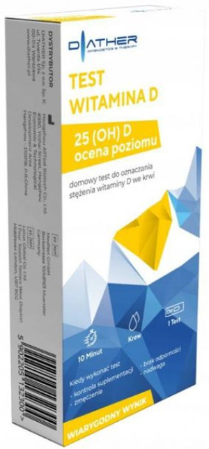 Diather Test Witamina D 25(oh) Kasetkowy Domowy 1