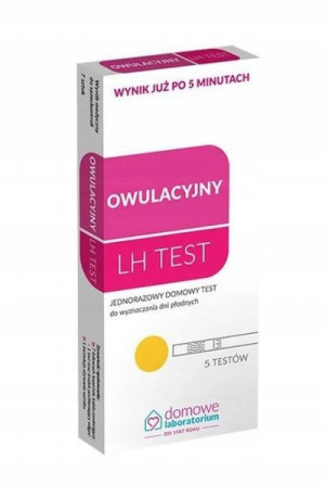Domowe Laboratorium, test LH owulacyjny, 5 sztuk
