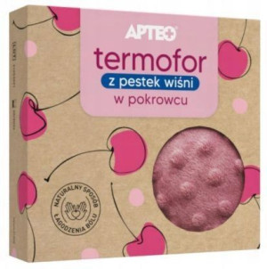 Apteo Termofor Z Pestek Wiśni Różowy Kolki Ból