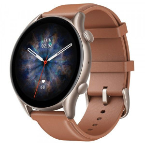 Amazfit GTR 3 Pro GPS Tętno SpO2 Brown Leather