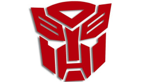 Wycinana naklejka AUTOBOT transformers czerwona