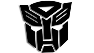 Wycinana naklejka AUTOBOT transformers czarna