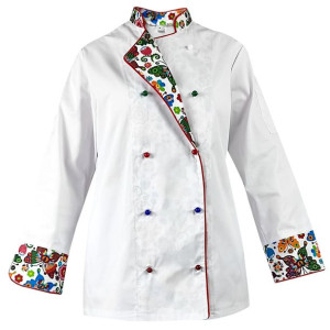Bluza kucharska damska kitel biały długi rękaw MASTER CHEF - XXL