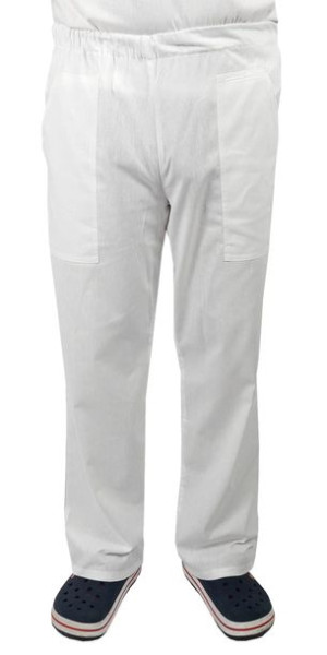 Spodnie piekarskie długie białe unisex dla piekarzy - 3XL