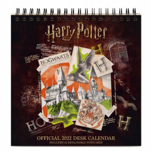 Kalendarz Biurkowy 2022 Harry Potter Z Pocztówkami