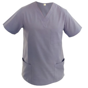 Bluza damska ochronna 100% bawełna chirurgiczna medyczna niebieska - XL