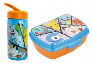 Zestaw Bidon + Śniadaniówka Pokemon