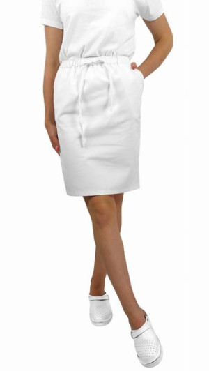 Spódnica medyczna kosmetyczna biała CLINIC II - XL